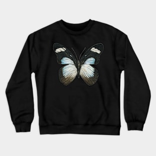 blue and black butterfly Crewneck Sweatshirt